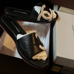 Authentic Chanel slides